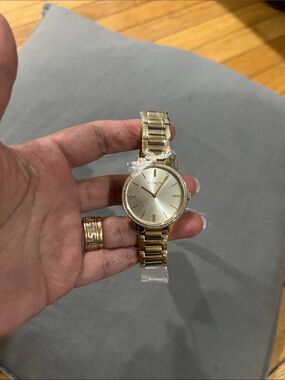 Coach Gold Tone Bracelet Watch with Champagne Dial